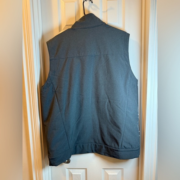 Cinch Conceal Carry Men's Grey Fleece Lined Vest Zippered - Picture 5 of 12